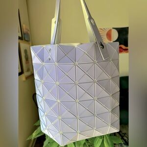 BAO BAO ISSEY MITAKE Blue / Purple Lucent Tote Lavender Bag Lightweight